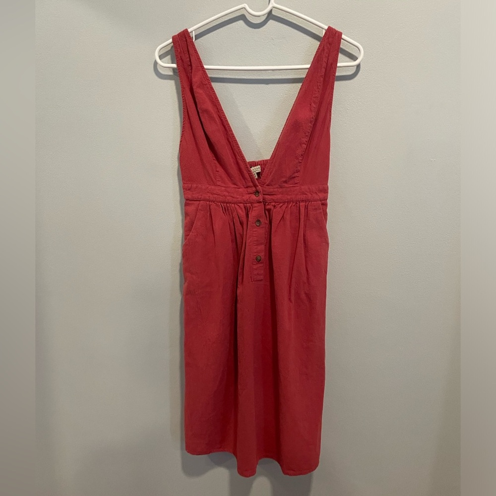 Polagram Dresses | Polagram Overall Jumper Dress 100% Cotton Pink Size Medium